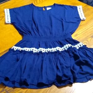 MISA LOS ANGELES LA Womens DRESS XS NAVY BLUE Mini Casual Party Preowned COTTON